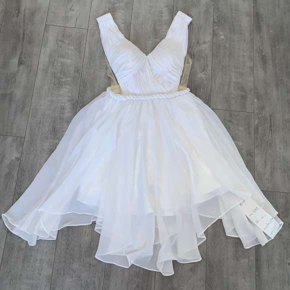 Dresses & Skirts - Gorgeous chiffon white dress